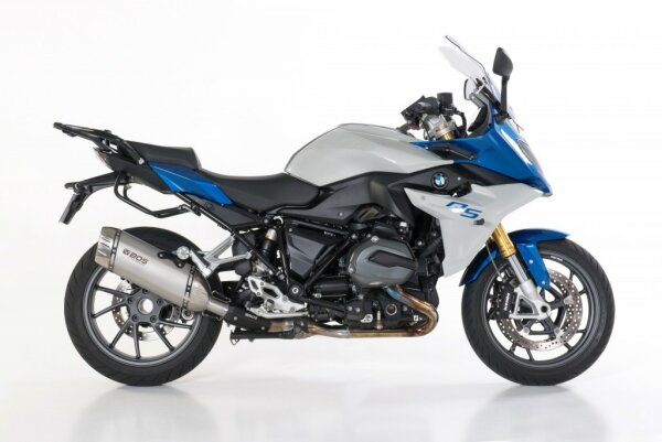 BOS Edelstahl matt Desert Fox Slip-on BMW R 1200 R/RS Bj. 2015-2016 Euro3 R 1200 RS Desert Fox Slip-on
