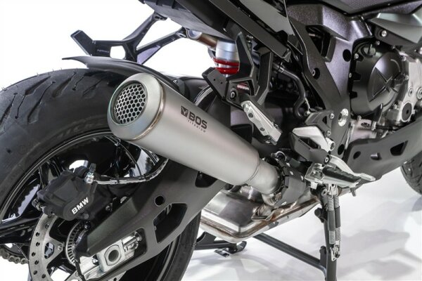 BOS Titan SSEC RR Slip-on konisch rund / Titan Endkappe BMW S 1000 XR Bj. 2020- Euro5 SSEC RR Slip-on