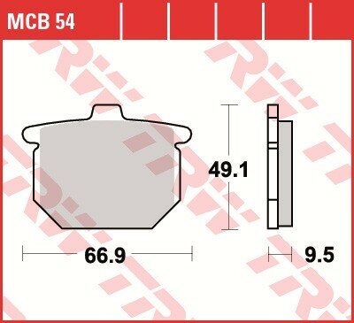 TRW Scheibenbremsbelag MCB054