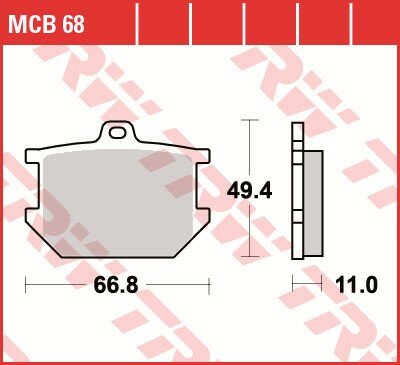 TRW Scheibenbremsbelag MCB068