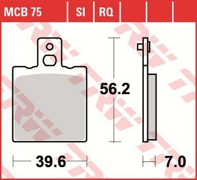 TRW Scheibenbremsbelag MCB075SI