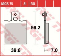 TRW Scheibenbremsbelag MCB075SI