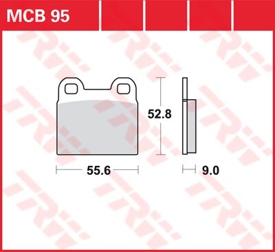 TRW Scheibenbremsbelag MCB095