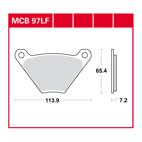 TRW Scheibenbremsbelag MCB097