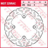 TRW Bremsscheibe starr MST229RAC