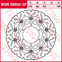 TRW RACING Bremsscheibe MSW266RAC-SP