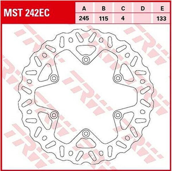TRW Bremsscheibe starr MST242EC
