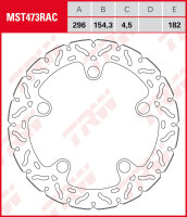 TRW Bremsscheibe starr MST473RAC