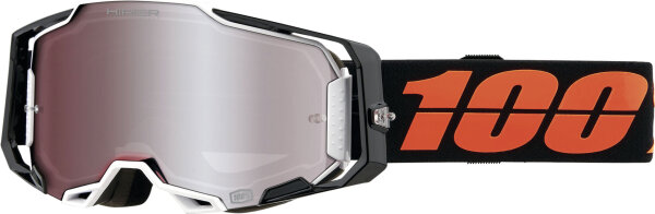 100% Armega HIPER Goggle Blacktail - Mirror Silver schwarz