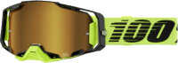 100% Armega Goggle Neon Yellow - Mirror Gold Lens...