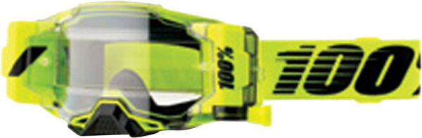 100% Armega FORECAST Goggle Nuclear Citrus - Clear Lens gelb