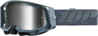 100% Goggle Racecraft 2 Battleship -Mirror Silver Lens grau