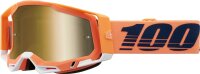 100% Goggle Racecraft 2 Coral - Mirror True Gold Lens...