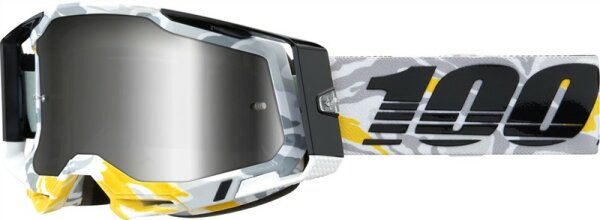 100% Goggle Racecraft 2 Korb -Mirror Silver Lens camo
