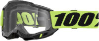 100% Goggle Accuri 2 Neon Yellow - Clear Lens schwarz-gelb