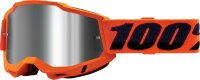 100% Goggle Accuri 2 Neon Orange - Mirror Silver orange