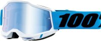 100% Goggle Accuri 2 Novel - Mirror Lens Blue weiss-blau