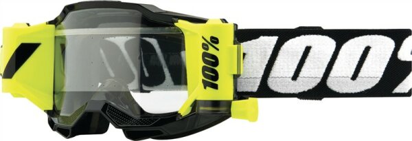 100% Goggle Accuri 2 Junior Forecast Black - Clear schwarz