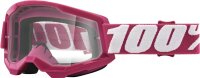 100% Goggle Strata 2 Fletcher - Clear Lens pink