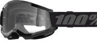 100% Goggle Strata 2 Black - Clear Lens schwarz