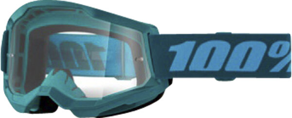 100% Goggle Strata 2 Stone - Clear Lens türkis