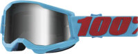 100% Goggle Strata 2 Summit - Mirror Silver türkis