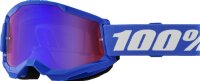 100% Goggle Strata 2 Blue - Mirror Red/Blue Lens blau
