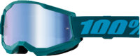 100% Goggle Strata 2 Stone - Mirror Blue Lens türkis