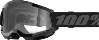 100% Goggle Strata 2 Junior Black - Clear Lens schwarz