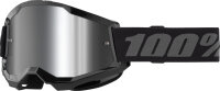 100% Goggle Strata 2 Junior Black - Mirror Silver Lens...
