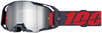 100% Goggle ARmatic Turo - Mirror Silver Lens schwarz-rot
