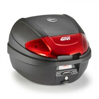GIVI E300 - Monolock Topcase, 30 L., schwarz mit rotem...