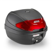 GIVI E300 - Monolock Topcase, 30 L., schwarz mit rotem...