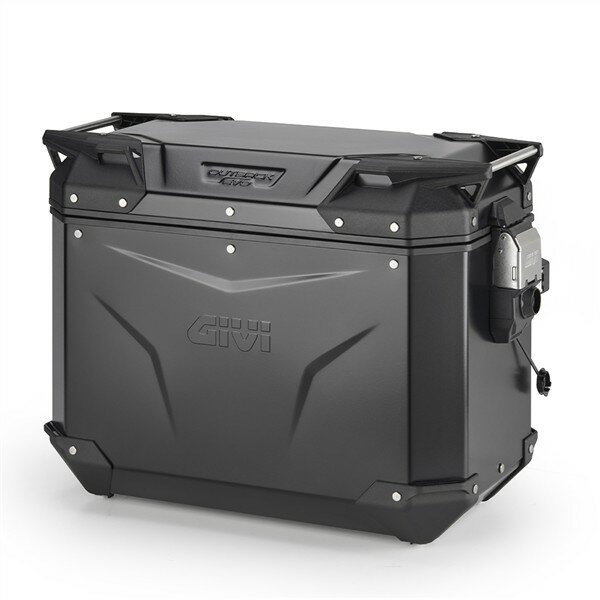 GIVI Alu-Seitenkoffer Trekker Outback EVO 44, schwarz, Links, 44 Liter / SMART SECURITY LOCK