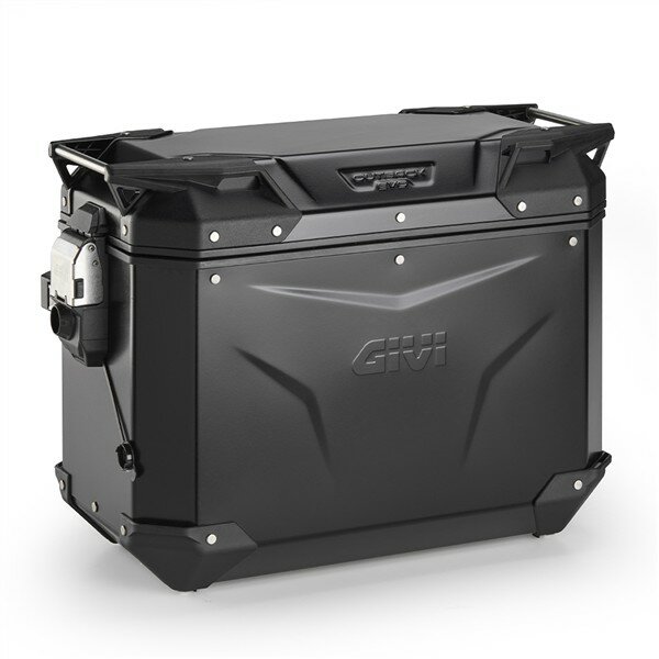 GIVI Alu-Seitenkoffer Trekker Outback EVO 44, schwarz, Rechts, 44 Liter / SMART SECURITY LOCK