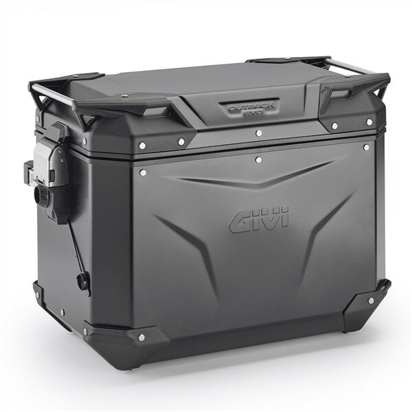 GIVI Alu-Seitenkoffer Trekker Outback EVO 48, schwarz Rechts, 48 Liter / SMART SECURITY LOCK