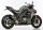 SHARK Street GP Slip on Ersatzdämpfer (4-2) Super Short KAWASAKI Z1000 R Edition ZRT00H 2017-2020