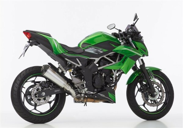 SHARK DSX-7 Slip on Ersatzdämpfer (1-1) Super Short KAWASAKI Z125 BR125L 2021-2025