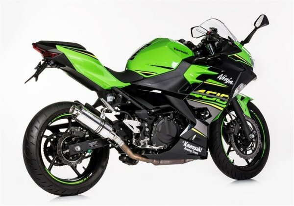 HURRIC Supersport Slip on Ersatzdämpfer (2-1) Super Short KAWASAKI Ninja 400 EX400G 2018-2021