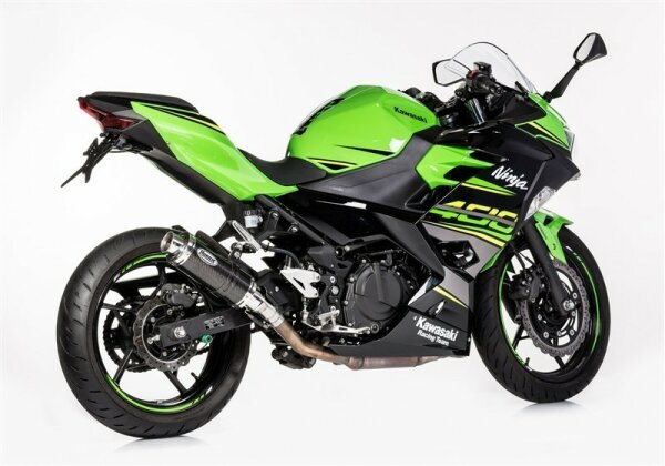 HURRIC Supersport Slip on Ersatzdämpfer (2-1) Super Short KAWASAKI Ninja 400 EX400G 2018-2021