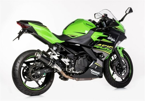 HURRIC Supersport Slip on Ersatzdämpfer (2-1) Super Short KAWASAKI Ninja 400 EX400G 2018-2021