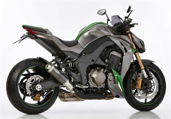 HURRIC Supersport Slip on Ersatzdämpfer (4-2) Super Short KAWASAKI Z1000 ZRT00F 2014-2016