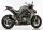 HURRIC Supersport Slip on Ersatzdämpfer (4-2) Super Short KAWASAKI Z1000 ZRT00F 2014-2016