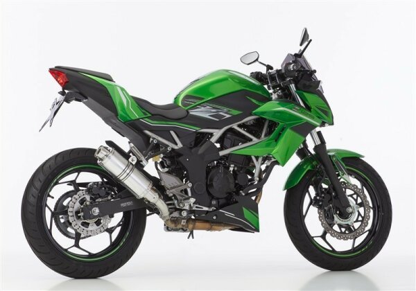 HURRIC Supersport Slip on Ersatzdämpfer (1-1) Super Short KAWASAKI Z125 BR125K 2019-2020