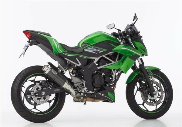 HURRIC Supersport Slip on Ersatzdämpfer (1-1) Super Short KAWASAKI Z125 BR125L 2021-2025