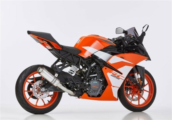 HURRIC Supersport Slip on Ersatzdämpfer (1-1) Super Short KTM RC 390 KTM IS RC 2017-2020