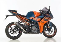 HURRIC Supersport Slip on Ersatzdämpfer (1-1) Super Short KTM RC 390 KTM RC 2022-2024