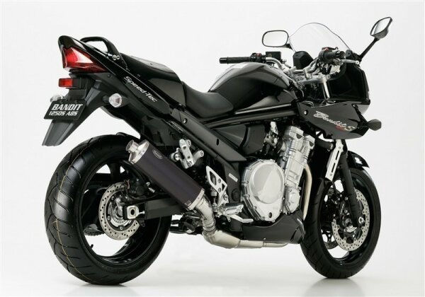 HURRIC Rac 1 Slip on Ersatzdämpfer (4-1)  SUZUKI GSF 650 Bandit S WVB5 2005-2006