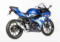 HURRIC Supersport Komplettanlage (1-1) Super Short SUZUKI GSX-S 125 WDL0 2017-2021