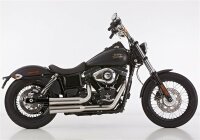 FALCON Double Groove Komplettanlage mit Kat Komplettanlage (2-2)  HARLEY DAVIDSON DYNA Super Glide FXD 2006-2010